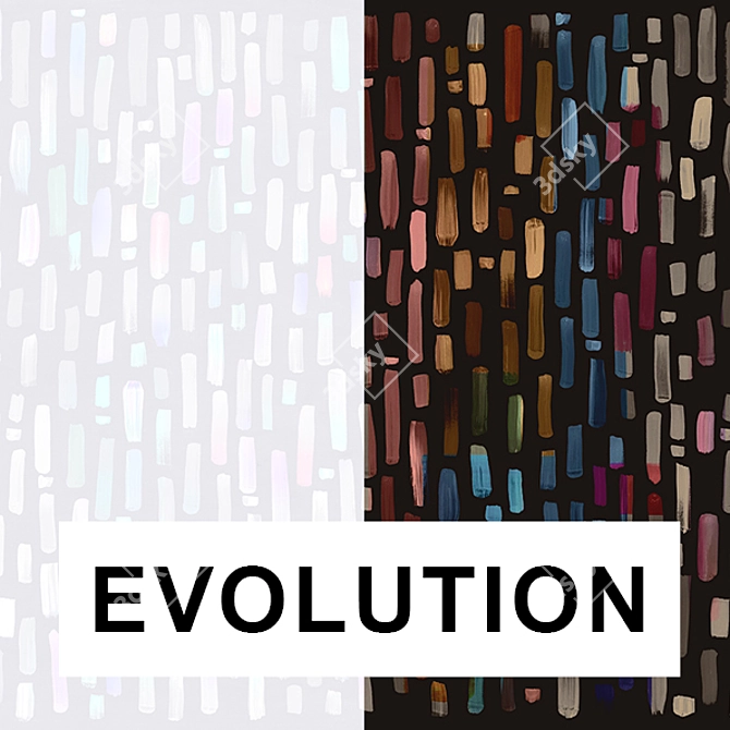 Evolution: Vinyl Wallpapers Collection 3D model image 1