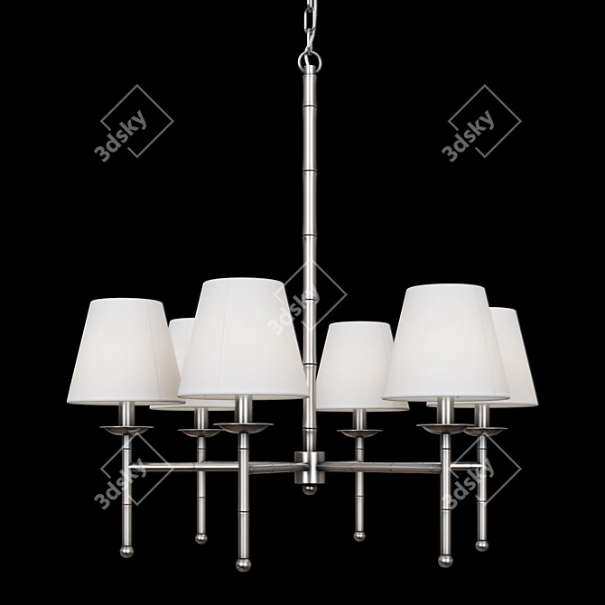 Elegant Gramercy Gwyneth Chandelier 3D model image 2