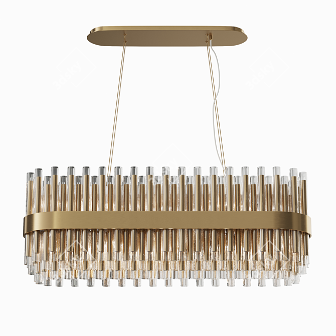 Elegant Colmar Chandelier 3D model image 1