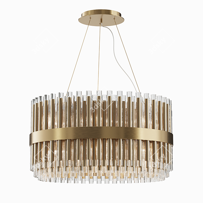 Elegant Colmar Chandelier 3D model image 1