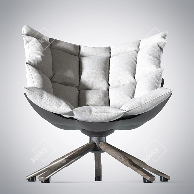 Modern Husk Chair 3D model image 2