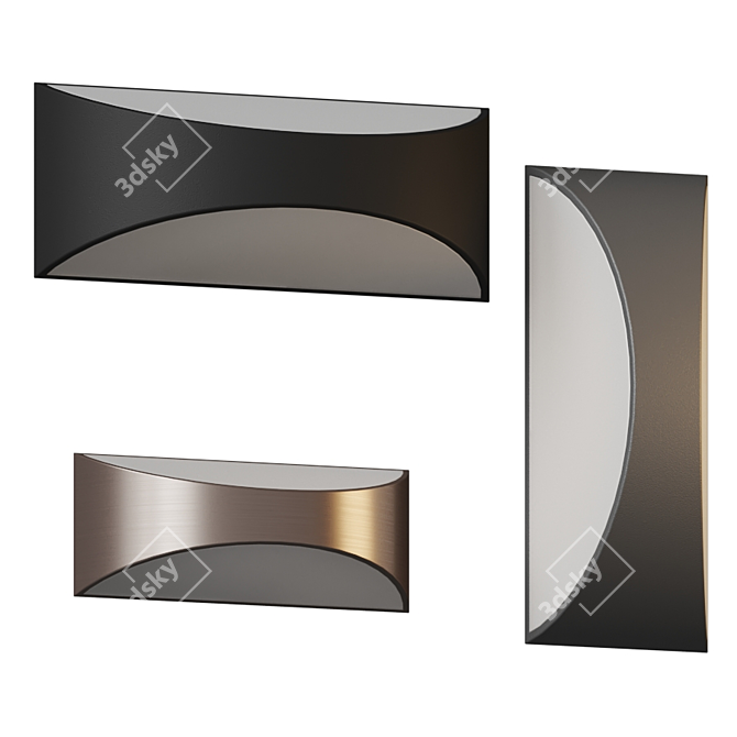 Cabo LED Wall Sconce: Stylish Illumination 3D model image 1