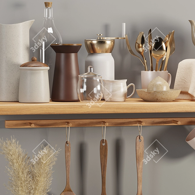 Versatile Kitchen Accessory Set 3D model image 5