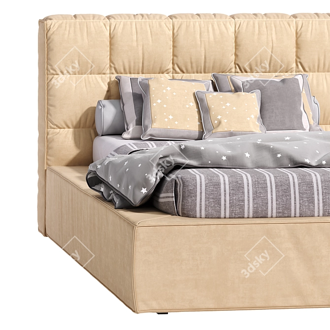 Contemporary HALLEY I.Boy JASPER Bed 3D model image 6