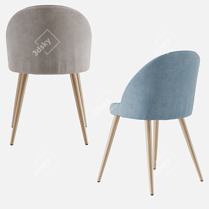 iModern Shelly Chair - Stylish and Comfortable 3D model image 5