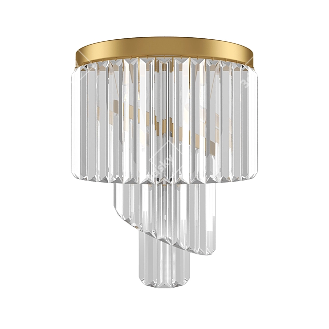 Brass Newport 31103A Crystal Pendant 3D model image 1