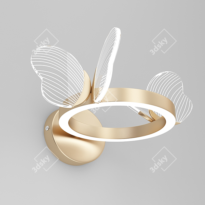 Butterfly Glow Wall Light 3D model image 1