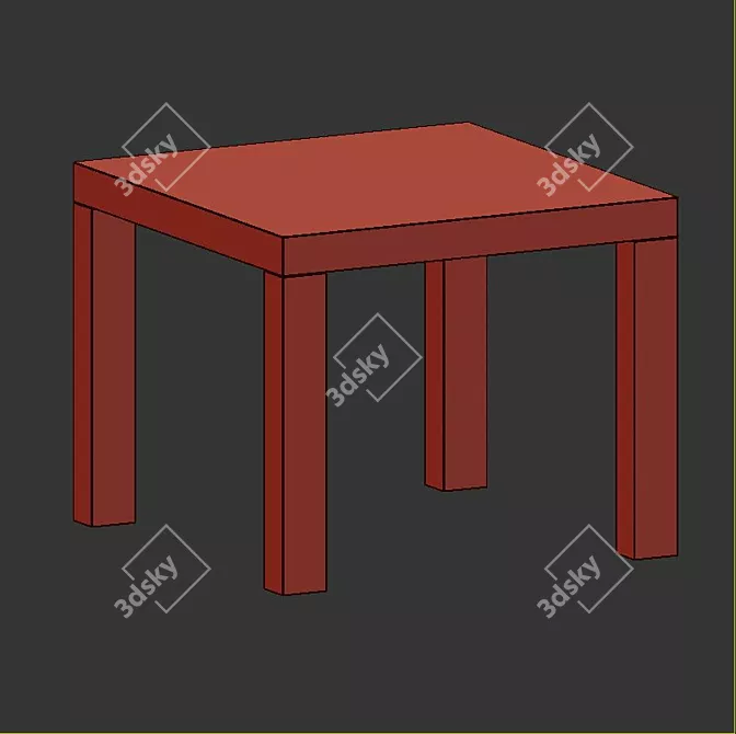 Modern Grey Nest of Tables Set 3D model image 5