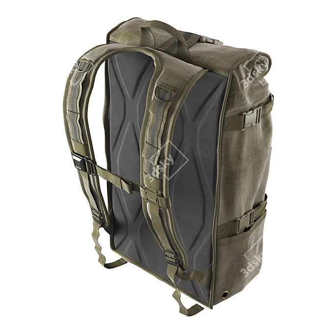 Title: Versatile Messenger Backpack 3D model image 3