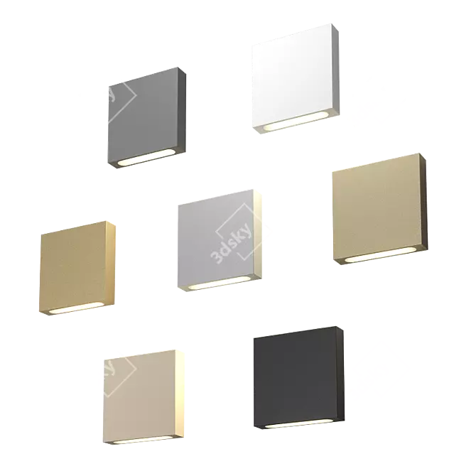 Sleek LED Stair Light Kit 3D model image 2