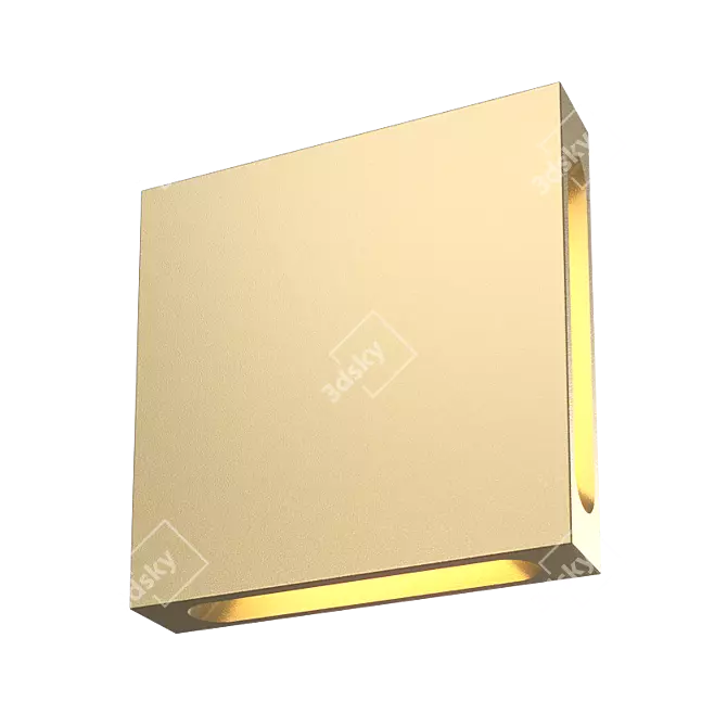 Title: Integrator Quattro IT-004: Square LED Staircase Lighting 3D model image 1
