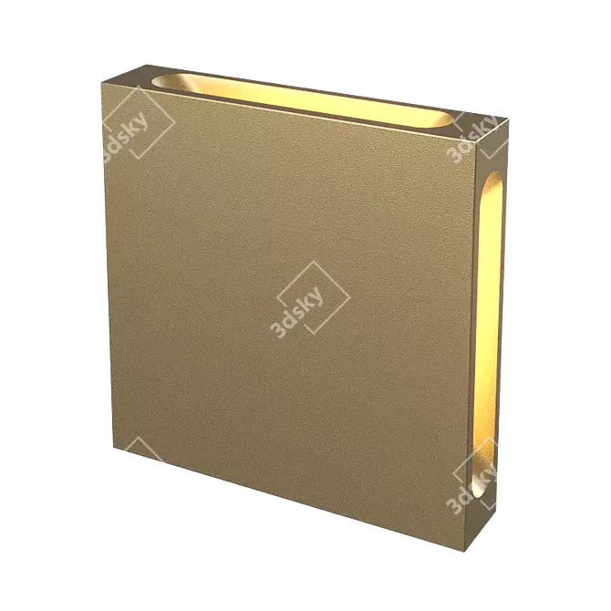 Title: Integrator Quattro IT-004: Square LED Staircase Lighting 3D model image 2