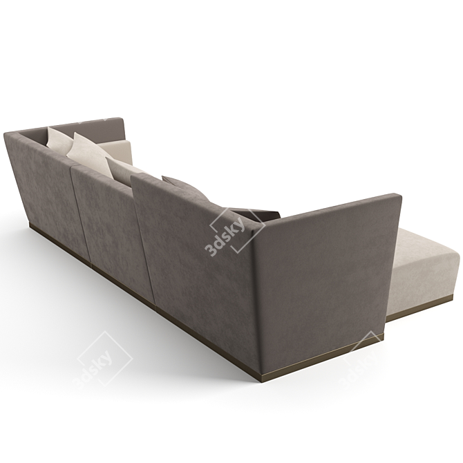 Elegant Fendi Casa Borromini Sofa 3D model image 3