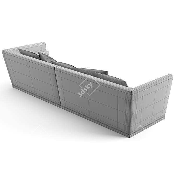 Elegant Fendi Casa Borromini Sofa 3D model image 7