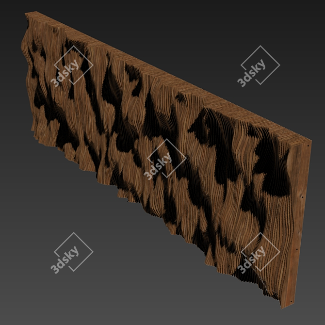 Parametric Panel for Hall Design 3D model image 6
