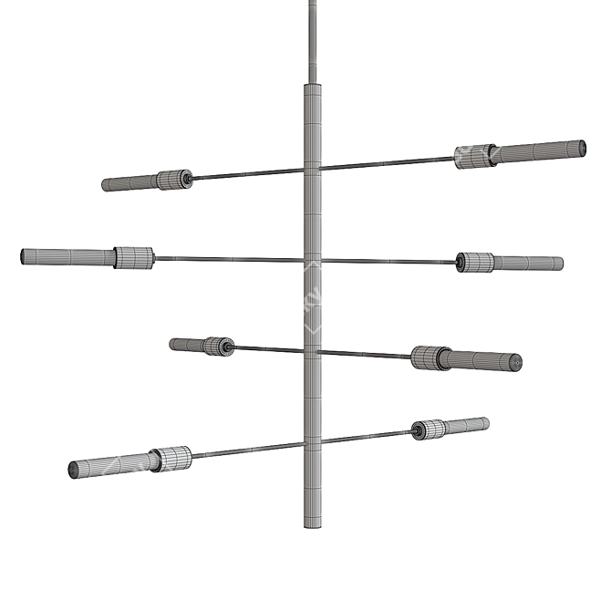 Elegant Astrid Chandelier: Timeless Beauty 3D model image 2