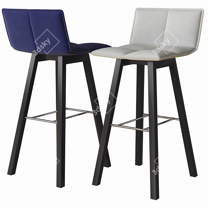 Inno Lab Bar Stool: Innovative & Stylish 3D model image 1