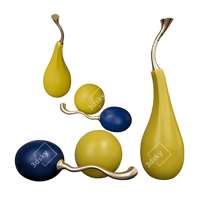 ImperiumLoft Designer Fruit Sculptures 3D model image 4