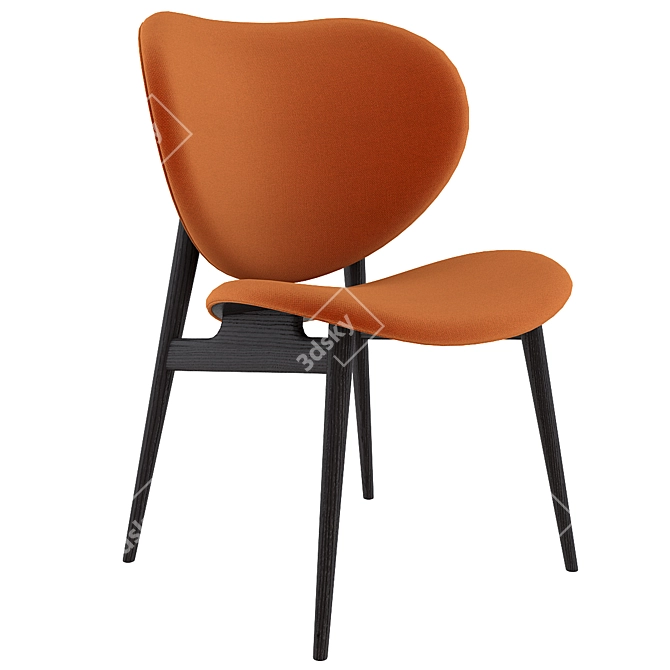 Alma Leather Chair: Sophisticated Comfort for Your Space 3D model image 1