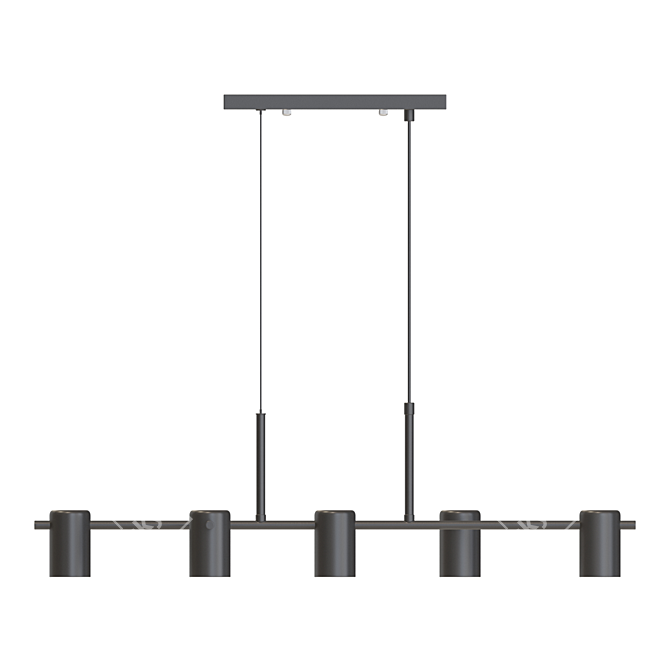 Sleek Hanging Lamp - Lampatron LARS 3D model image 5