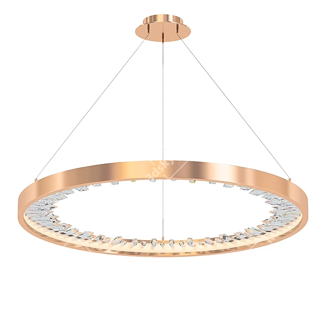 Elegant Jenter Ring Chandelier 3D model image 1