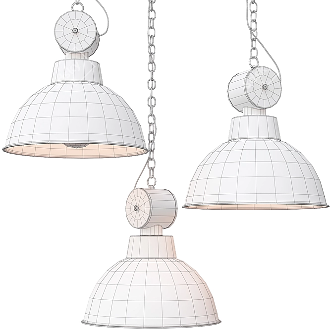 Elegant Spell Pendant Light 3D model image 4