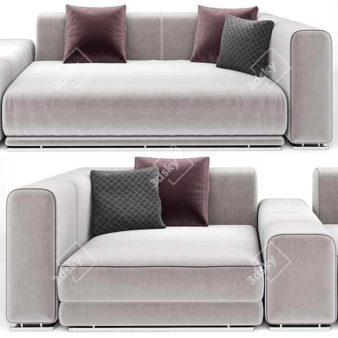 Mnoxet Design Sofa 004: High Quality and Stylish 3D model image 3