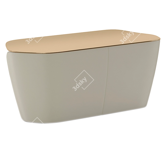 Masouleh Bench Stool: Elegant Artistic Furniture 3D model image 3