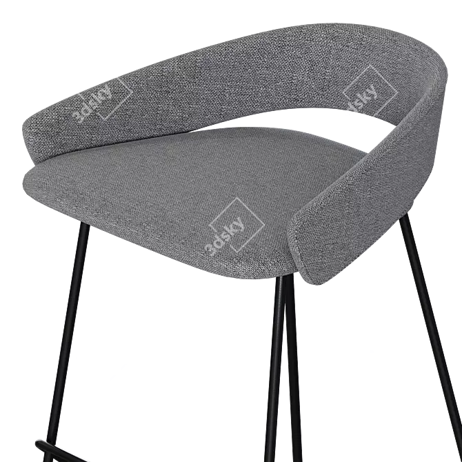 Kastel KIMMI Stool: Sleek and Stylish Seating Solution 3D model image 3