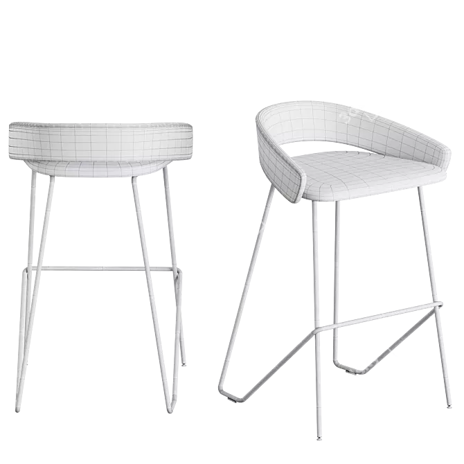 Kastel KIMMI Stool: Sleek and Stylish Seating Solution 3D model image 5
