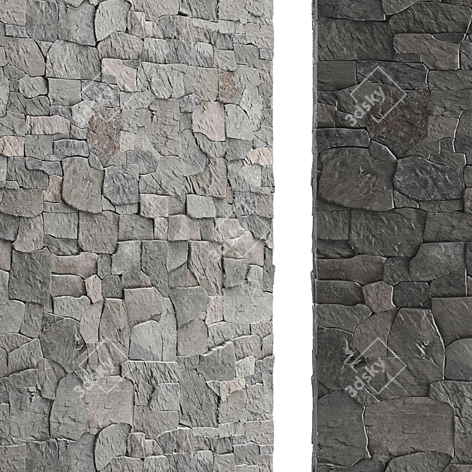 Quartzite Rock Face - High-Res Texture Pack 3D model image 2