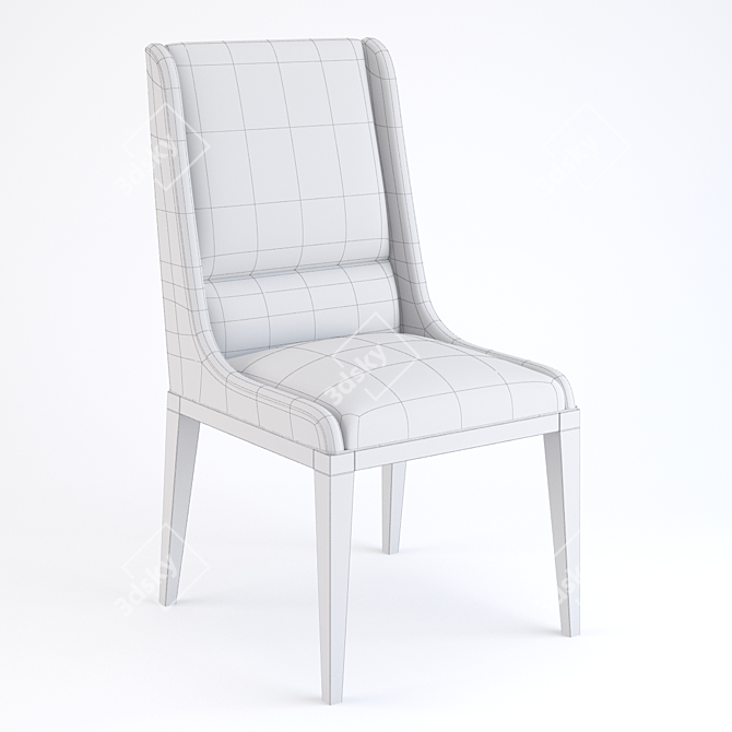 Elegant Dorian Dining Chair 3D model image 2