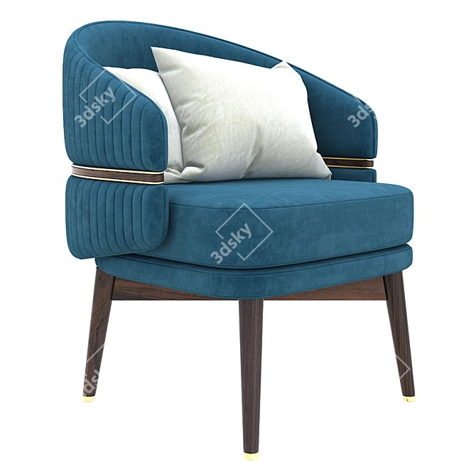 Cozy Billy Armchair: Realistic Model & Optimized for V-Ray 3D model image 3