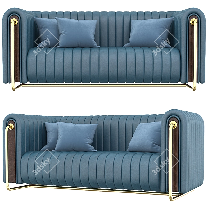 Modern Rivers Sofa: Realistic Design | 3D Model 3D model image 5