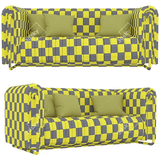 Modern Rivers Sofa: Realistic Design | 3D Model 3D model image 7