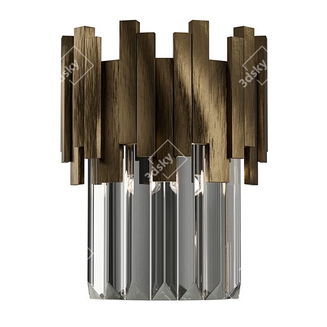 Elegant Maive Wall Lamp 3D model image 1