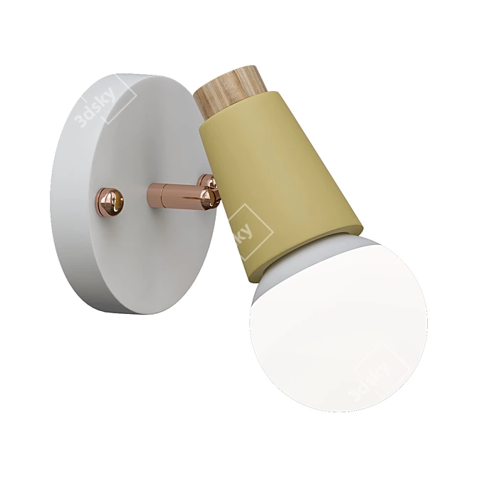 Rotary Wall Light by ImperiumLoft 3D model image 1