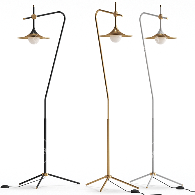 Modern Intueri S-1 Floor Lamp 3D model image 1
