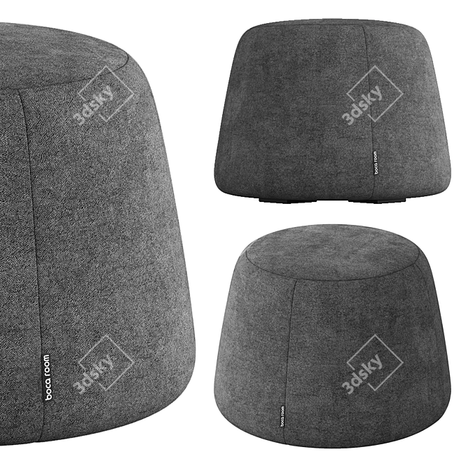 Boca Pouf: Stylish Comfort for Your Home 3D model image 3