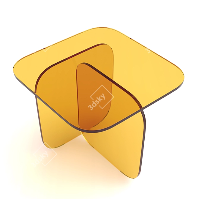 Luminous Silhouette: Side Table Sol 3D model image 3