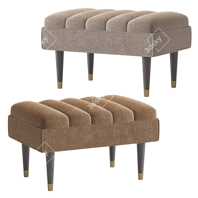 Elegant Margot Bench - Chic and Stylish! 3D model image 1