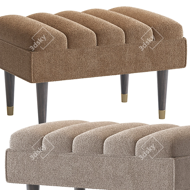 Elegant Margot Bench - Chic and Stylish! 3D model image 4