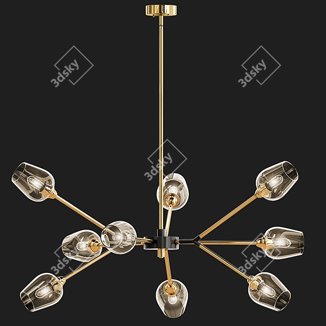 Elegant Radiance Chandelier 3D model image 1