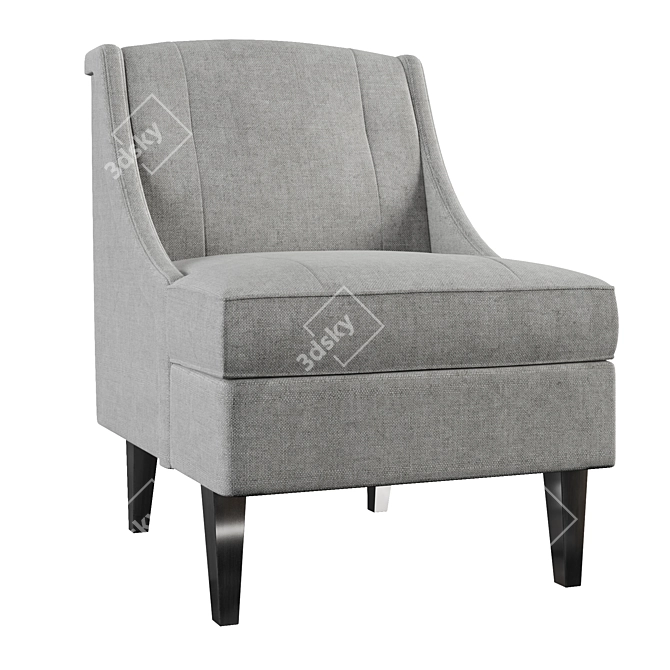 Elegant Calion Armchair: Stylish Comfort in Every Detail 3D model image 2