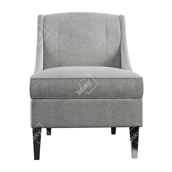 Elegant Calion Armchair: Stylish Comfort in Every Detail 3D model image 3