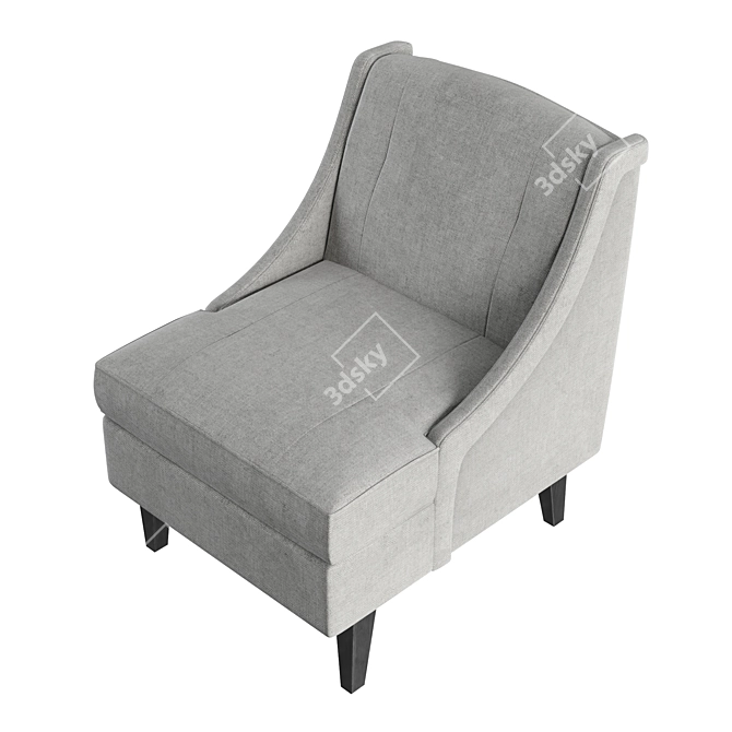 Elegant Calion Armchair: Stylish Comfort in Every Detail 3D model image 5