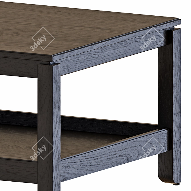 Nested Coffee & Side Tables Set 3D model image 4