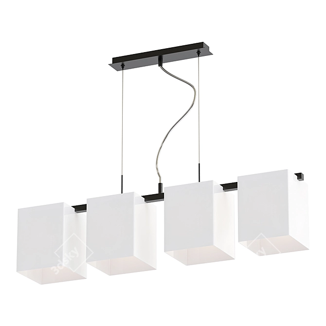 Sleek and Chic: ST Luce Caset Pendant Chandelier 3D model image 1