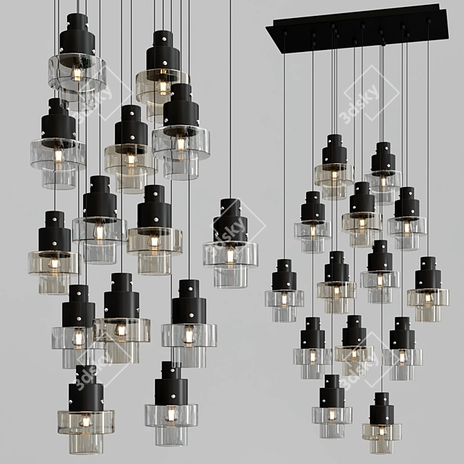 Industrial GASK Pendant Lamps 3D model image 3