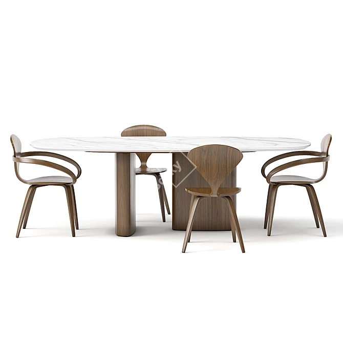 Apriori ST 240x120 Table - Group Set 3D model image 1